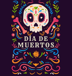 Gradient Dia De Muertos Vertical Banner Design