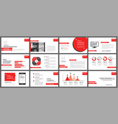 Red Presentation Templates For Slide Show