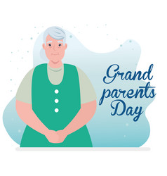 Happy Grand Parents Day With Cute Grandmother