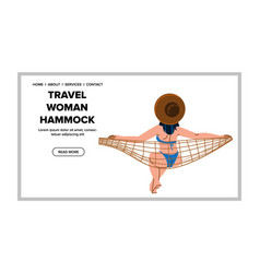 Nature Travel Woman Hammock