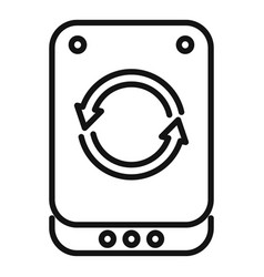 Backup Icon Outline Data Computer