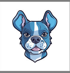 Blue Paul Terrier Dog Breed Cute Cartoon Kawaii