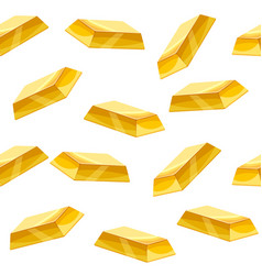 Gold Bar Seamless Pattern Bullions Golden