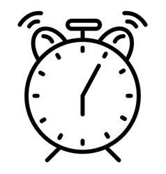 Classic Analog Alarm Clock Icon