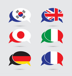 Download Language flag icons Royalty Free Vector Image - VectorStock