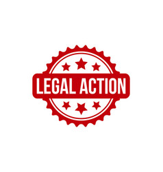 Legal Action Rubber Grunge Stamp Seal