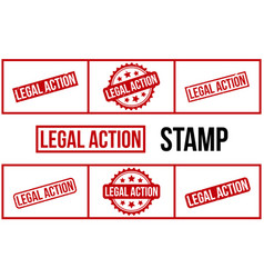 Legal Action Rubber Stamp Set