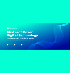 Digital Technology Poster Cover Speed Connect Blue