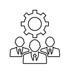 Expert Team Outline Icon Line Art