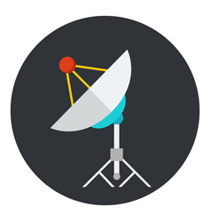 Satellite Dish Icon In Circle