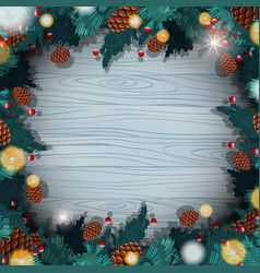 Border Template With Christmas Pinecones