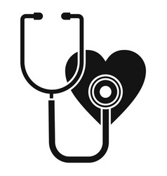 Heart Rate Stethoscope Icon Simple Event