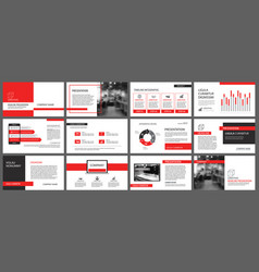 Red Presentation Templates For Slide Show