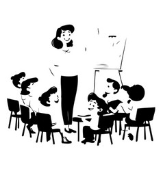 Teacher And Pupils In Classroom Teacher And