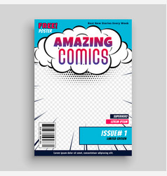 Amazing Comic Book Cover Page Template Design