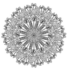 Christmas Outline Mandala Holiday Coloring Page