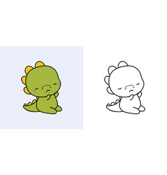 Cute Clipart Dino And For Coloring