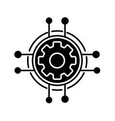 Digital Settings Glyph Icon