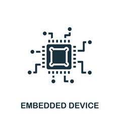 Embedded Device Icon Monochrome Simple Smart