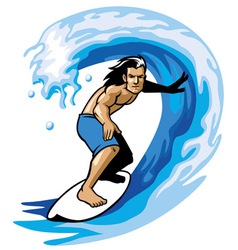 Surfer On The Barrel