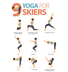 9 Yoga Poses For Skiers Concept