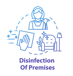 Disinfection Of Premises Concept Icon Sterile