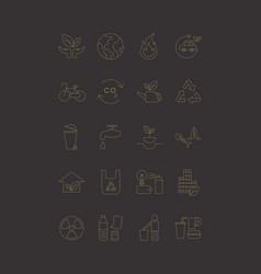 Environment Icon Design Elements Set