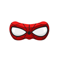 Red Superhero Mask Goggles In Web