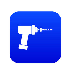 Medical Drill Icon Digital Blue