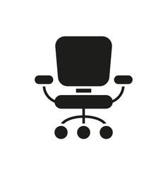 Office Chair Black Glyph Icon