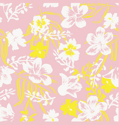 Oriental Floral Seamless Pattern Design Background