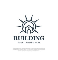 Sun Shining Logo Design Creative Home Design