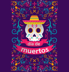 Dia De Muertos Vertical Banner Design