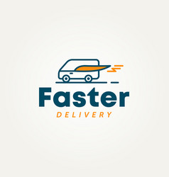 Faster Delivery Simple Logo Template Design