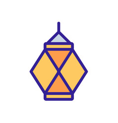 Vesak Lantern Icon Outline