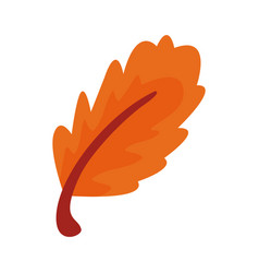 Autumn Serrated Leaf Flat Style Icon