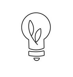 Light Bulb Icon On White Background