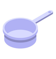 Metal Empty Pan Icon Isometric Gourmet