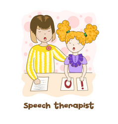 Speech Therapy Concept Friendly