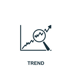 Trend Icon Monochrome Simple Stock Market Icon