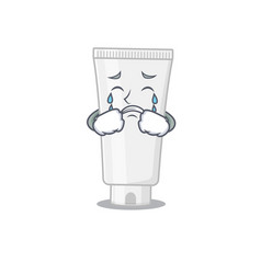 Caricature Design Style Shower Gel With A Sad Face