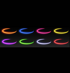 Neon Light Effect Speed Line Glow Swirl