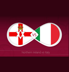 Northern Ireland Vs Italy In Football Competition