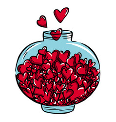 Picture Of Hearts In A Jar