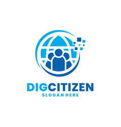 Digital Citizen Logo Social Technology Logo