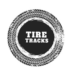 Tire Track Circle Background Design