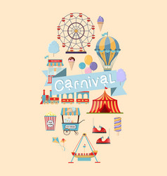 Vertical Flyer Template For Carnival Or Festival