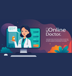 An Female Doctor In Online