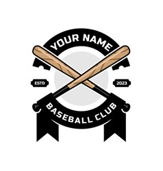 Baseball Bat Stick Sport Logo