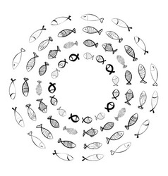 Hand Drawn Fishes Pattern